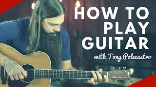 How To Play Guitar with Tony Polecastro [upl. by Enelyaj585]