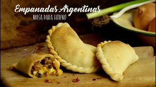 Empanadas Argentinas de Carne para Horno  Baked Beef Empanadas [upl. by Montano]