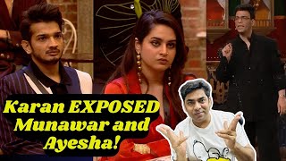 Bigg Boss 17 WKV Update Karan Johar Exposed Munawar and Ayesha both Shudh Manoranjan [upl. by Vera]