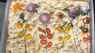 Focaccia Bread Garden Art [upl. by Noxas]