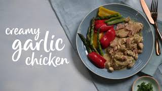 Slimming World Synfree creamy garlic chicken recipe  FREE [upl. by Meeki]