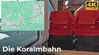 Die Koralmbahn auf Kärntner Seite  Klagenfurt Hbf nach Wolfsberg Bahnhof [upl. by Marjana]