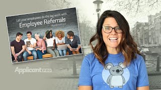 Let Your Employees do the Leg work with Employee Referrals  ApplicantPro [upl. by Yleve]