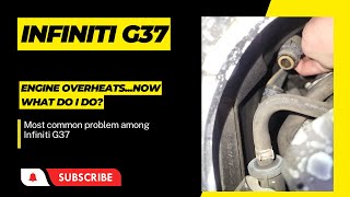 Infiniti G37 Coolant radiator hose fix  DIY [upl. by Zitella]