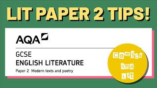 Literature Paper 2 Walkthrough  AQA [upl. by Dualc42]