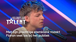 Floran ONTROERT Chantal ‘Jij mag nooit meer van het podium af’  Hollands Got Talent [upl. by Alek]