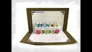 Tarjeta Día del Padre  DIY Pop Up [upl. by Nede]