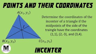 9  Points And Their Coordinates  Centroid of a Triangle  Worked Out Problem [upl. by Auqenat]