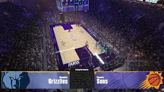 Grizzlies vs Suns Western Wild Card Series Game 1  Mock NBA 2K24 Playoffs [upl. by Ariaj]