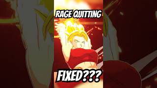 RAGE QUITTING PROBLEM GETTING FIXED IN DRAGON BALL SPARKING ZERO [upl. by Ellenrad564]