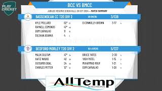 Bassendean CC T20 Div 2 v Bedford Morley T20 Division 2 [upl. by Enybor459]