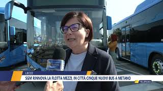 Sgm rinnova la flotta mezzi in città cinque nuovi bus a metano [upl. by Hgeilyak]