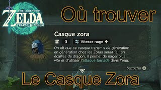 Trouver le Casque Zora  The Legend of Zelda Tears of the Kingdom [upl. by Auliffe313]