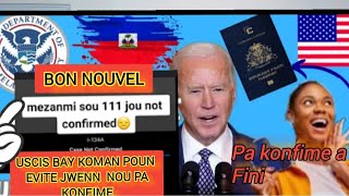 BON NOUVEL USCIS BIDEN VLE POU TOUT MOUN KI NAN PROGRAM NAN KONFIME [upl. by Gastineau]