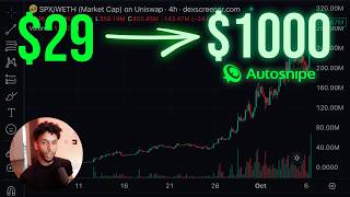 AI Sniper Lets You Buy 100X Meme Coins EARLY AutoSnipe Review [upl. by Valdas]