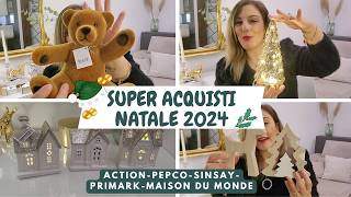 🎄🎁🎅🏻MEGA HAUL DI NATALE 2024 TANTE IDEE PER VOI haul acquisti shopping action primark pepco [upl. by Leidba194]