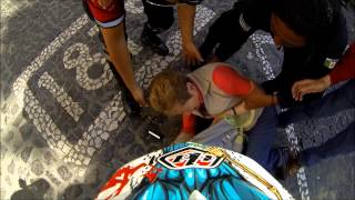 Taxco DH 2013  Crash against an old woman  Gopro POV  DH MTB [upl. by Mmada]