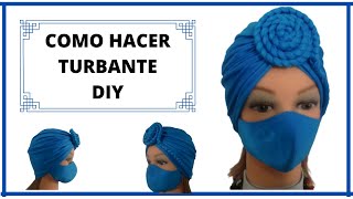 Como hacer Turbante con trenza DIY 🌺 [upl. by Ahseekan714]