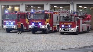 ALARMIERUNG  ALARMFAHRTEN Gefahrgutübung SaaleOrlaKreis Pößneck [upl. by Balsam]