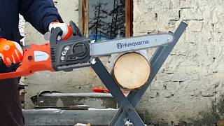 TEST Eletric Chainsaw Husqvarna 418 EL [upl. by Vachell]