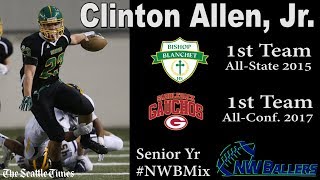 Clinton Allen Jr 16 WR Bishop Blanchet  Sr Yr NWBMix [upl. by Anirehc897]