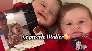 le gemelline Muller🥰 iniziano ad interagire🥰❤️ [upl. by Arvad]