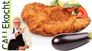 CALLEkocht veggi Schnitzel Aubergine mit mediterranen Aromen Rezept [upl. by Hedwiga958]