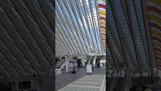 Inside LiegeGuillemins station Belgium 🇧🇪 1155am 25 Aug 2024 [upl. by Chandos]