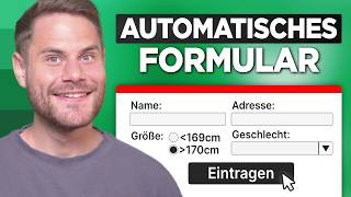 Einfaches Formular für Excel Tabelle erstellen [upl. by Ndnarb]