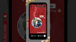 Birthday story ideas Instagram 🎂👌 digitalsangita shorts trending tutorial [upl. by Alby851]