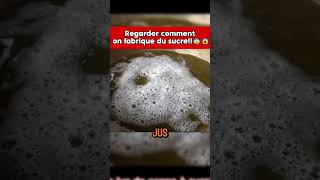 C’est comme ça qu’ils fabriquent le sucre 😱 shorts food recipe howtomake streetfood feed [upl. by Fuller]