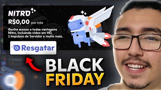 DISCORD dando 1 MÃŠS de NITRO GRÃTIS na BLACK FRIDAY SÃ“ RESGATAR [upl. by Chuu]