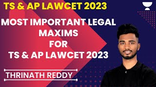 Most Important Legal Maxims for TS amp AP Lawcet 2023  Thrinath Reddy [upl. by Naaitsirhc311]