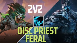 Disc Priest  Feral Druid 2v2 WOTLK Arena [upl. by Lira]