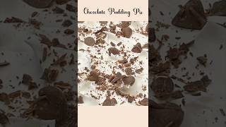 Chocolate Pudding Pie Recipe 🍫 shorts [upl. by Acirdna]