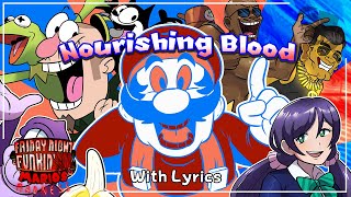 Nourishing Blood WITH LYRICS  FNF Marios Madness V2 Cover APRIL FOOLS [upl. by Lecram375]