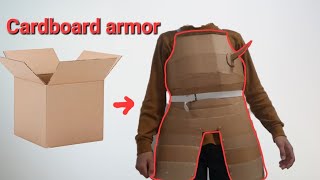 How To Make A Curiass  Cardboard Knights Armor [upl. by Aynad871]