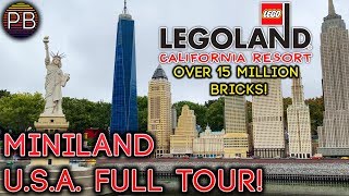 Miniland USA Full Tour at Legoland California [upl. by Nosimaj]