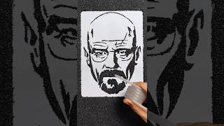 🌪️drawing Walter White by vacuuming sand art drawing shorts [upl. by Lehman]