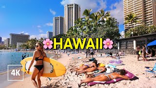 Waikiki Beach Walk  Spring Break in Honolulu Hawaii [upl. by Bradski]