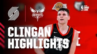 Donovan Clingan Highlights  Trail Blazers vs Charlotte Hornets  July 19 2024 [upl. by Onaivatco]