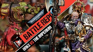 3000 POINTS Giant Ork Waaaagh vs Custodes amp Astra Militarum  Warhammer 40k Battle Report [upl. by Cinda]