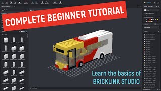 Bricklink Studio Complete Beginner Tutorial  PART 1 The Basics [upl. by Ayom283]