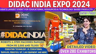 Didac India 2024  Latest Trends in Education amp Skill Sector  AI Educational Supplies Robotics [upl. by Htial]