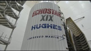 Atlas V EchoStar XIX Encapsulation [upl. by Henarat630]