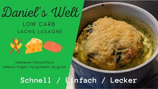 Low Carb Lachs Lasagne Schnell  Einfach  Lecker nicht nur Low Carb auch keto ohne Lasagneplatten [upl. by Ys]