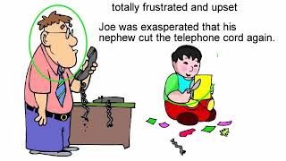 exasperated meaning  Vocabulary for Kids  Childrens Dictionary  Learn English Vocabulary [upl. by Tobias114]