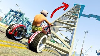 HARD PARCOURS EN MOTO À 3 ROUES  GTA 5 ONLINE [upl. by Laikeze]