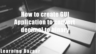 How to create GUI Application to convert decimal into binary octal  Hexadecimal in java [upl. by Alaecim]