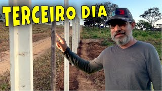 Cerca Alambrado  Marcação dos Furos dos POSTES de concreto [upl. by Selima642]